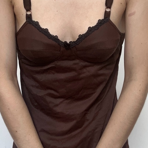 Vintage slip dress never work, with built in bra - Picture 5 of 5